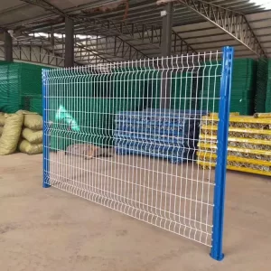 Commercial pvc coated steel fence panel 3D curved welded wire mesh fencing