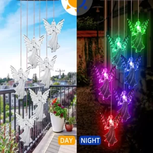 Outdoor Decorative Windbell Lamp Color Change LED Solar Garden String Light