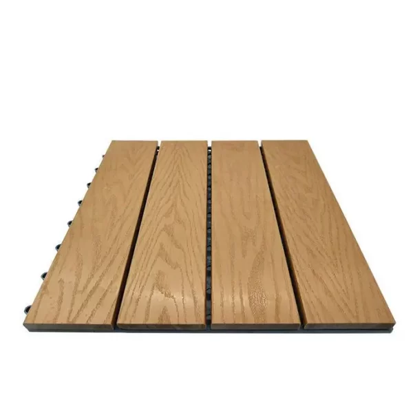 Wood plastic composite garden yard floor wpc DIY decking tiles